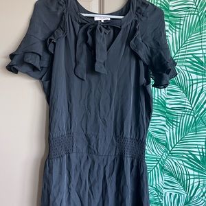 Parker black dress with neck tie